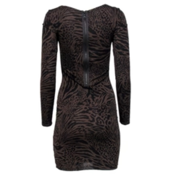 Alice + Olivia  SCOOP Cheetah Animal Print Mid Length Fitted Dress - Picture 10 of 10